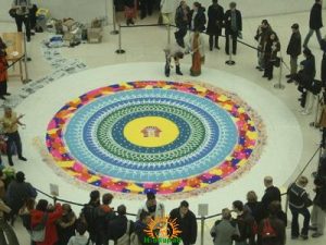 Rangoli design at british-museum-london