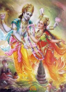 Goddess Lakshmi Vishnu marriage